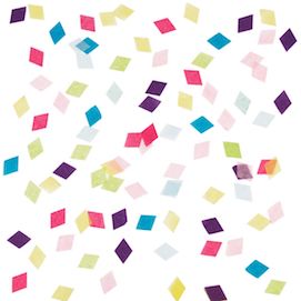Multicolour diamonds  - party confetti